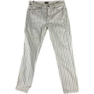 Citizens‎ of Humanity Rocket Crop High Rise Skinny Jean Womens 29 White Striped